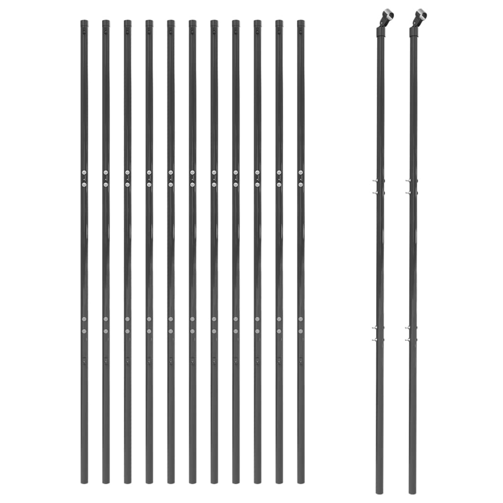VidaXL Gitterzaun 1,8x25 m Anthrazit