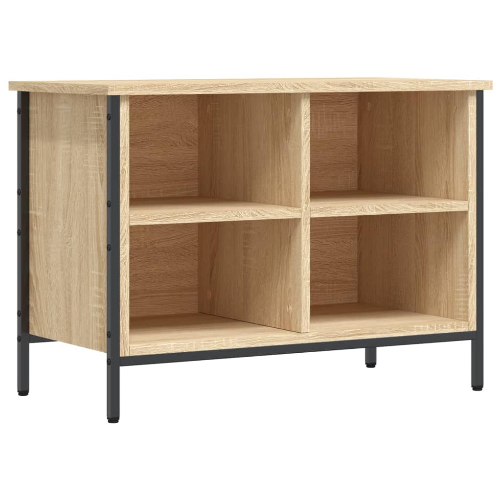 VidaXL Schuhschrank 69x35x50 cm Holzwerkstoff Sonoma-Eiche-farbig