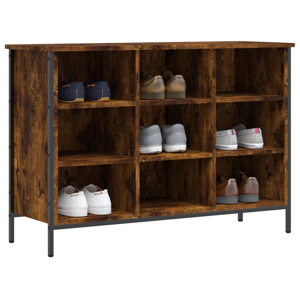 Vidaxx Schuhschrank 100x35x70 cm verarbeitetes Holz, geräucherte Eiche