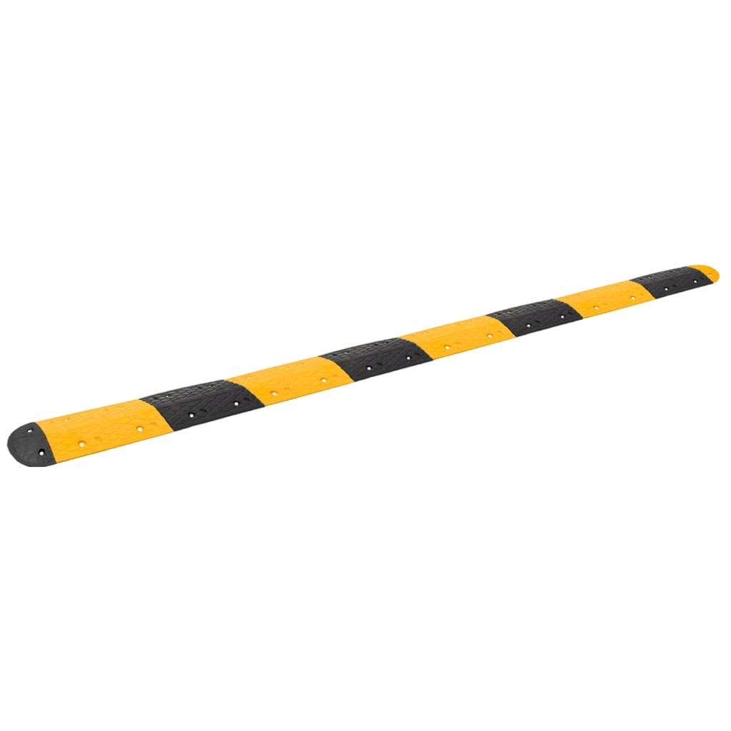 VidaXL Geschwindigkeitsschwelle 420x32,5x4 cm Gummi gelb und schwarz