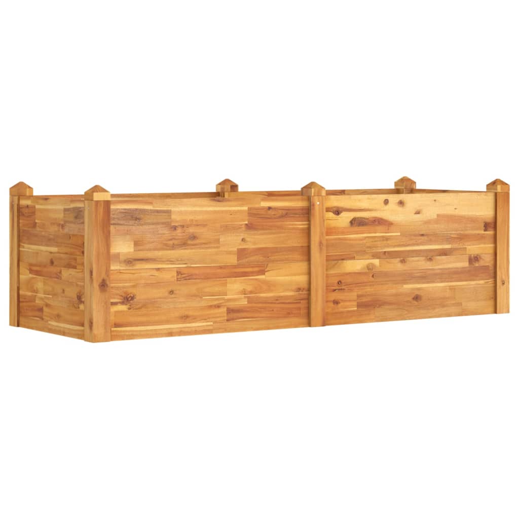 VidaXL Pflanzgefäß erhöht 160x60x44 cm aus massivem Akazienholz