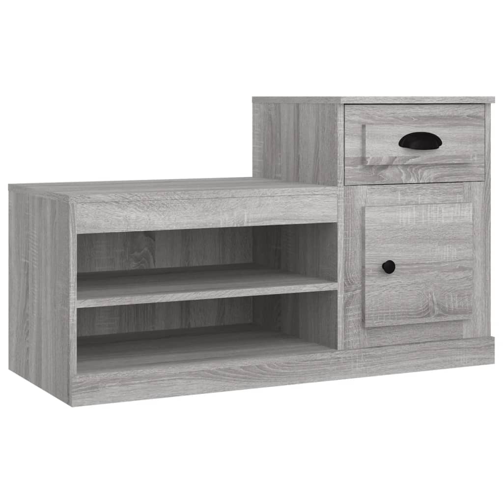 Vidaxx Schuhschrank 100x42x60 cm, Holzwerkstoff, Farbe Sonoma-Eiche, Grau