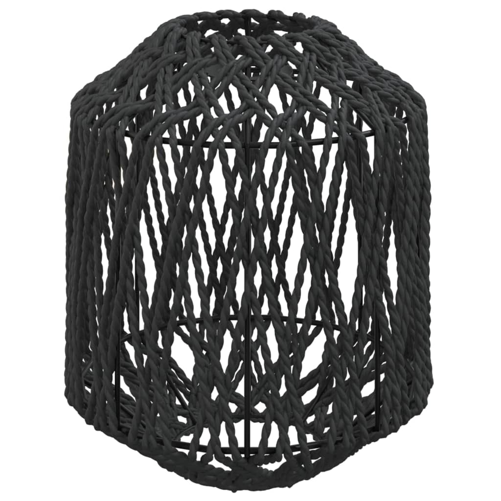 Vidaxxl Lampenschirm ø23x28 cm Eisen und Papier schwarz
