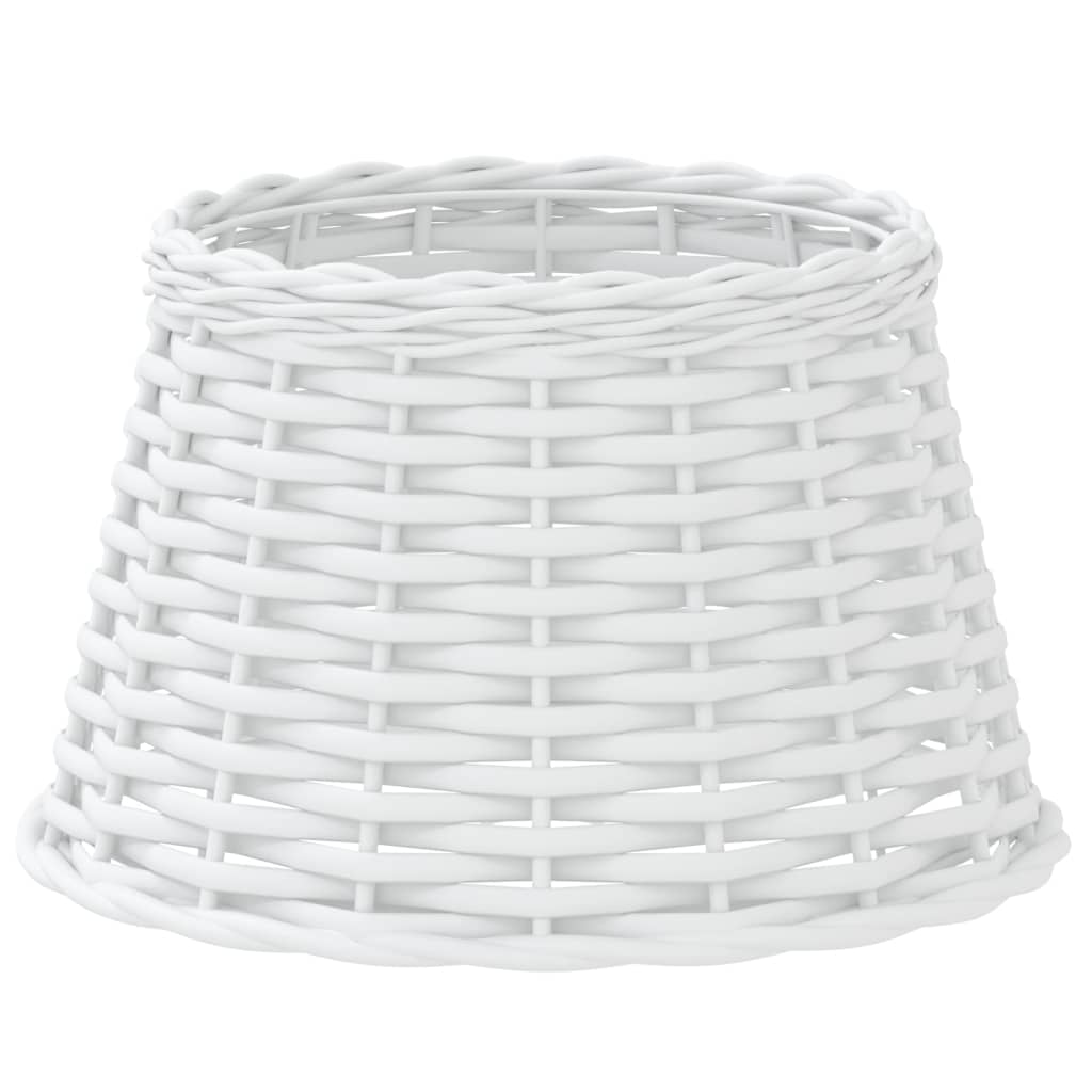 VidaXL Lampenschirm ø38x23 cm Korbgeflecht weiß