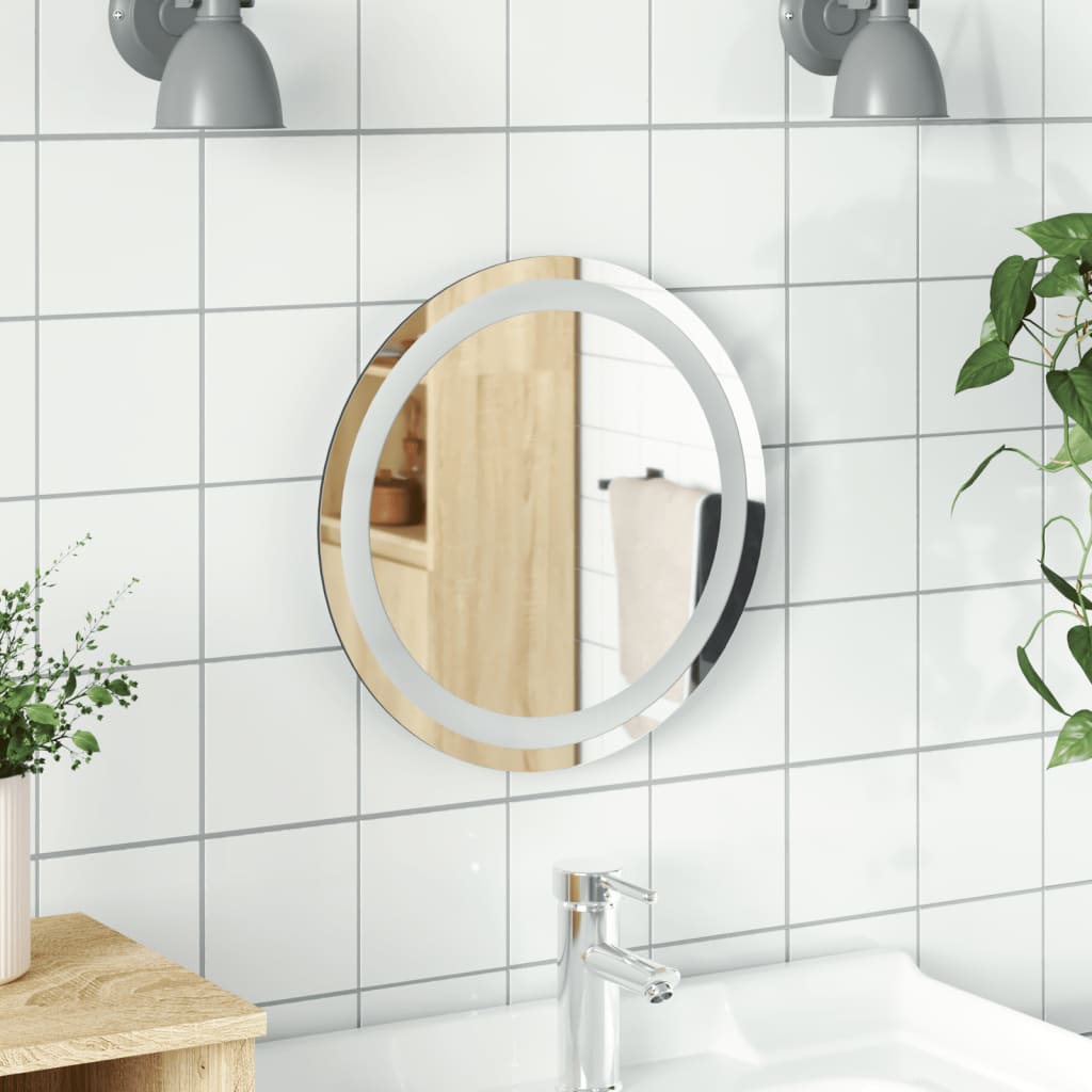 VidaXL Badezimmerspiegel LED rund 40 cm