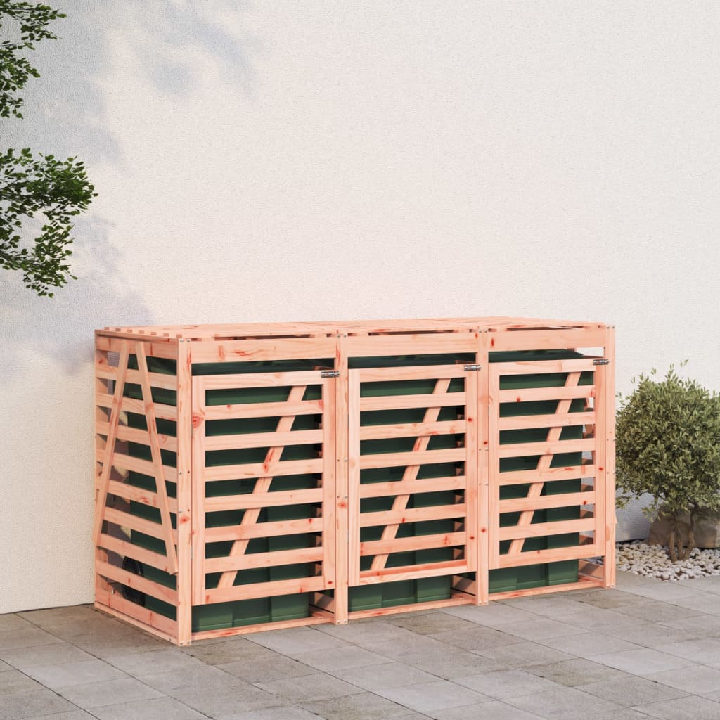 VidaXL Container-Aufbewahrung dreifach aus massivem Douglas-Holz