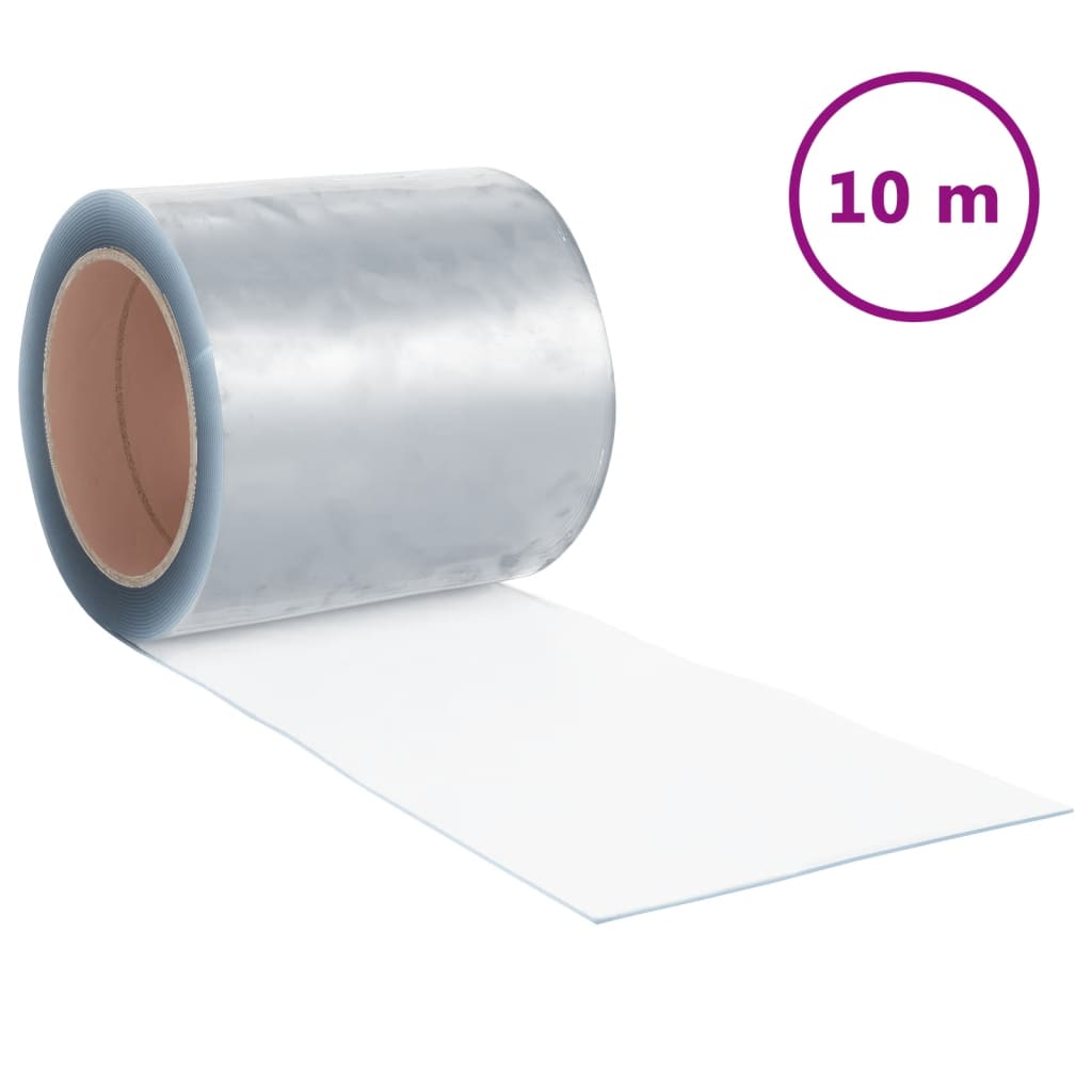 Vidaxx Türvorhang 200x1,6 mm 10 m PVC transparent