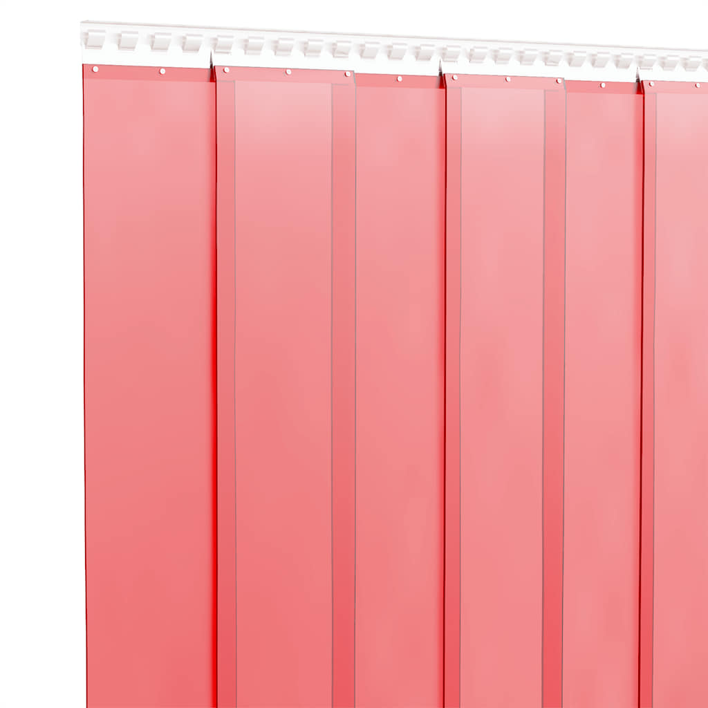 Vidaxx Türvorhang 200x1,6 mm 25 m PVC rot
