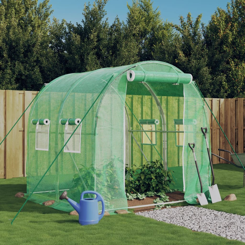 Vidaxxl Gartengewächshaus mit Stahlrahmen 4 m² 2x2x2 m