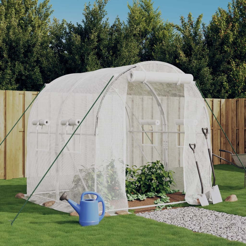 Vidaxxl Gartengewächshaus mit Stahlrahmen 4 m² 2x2x2 m