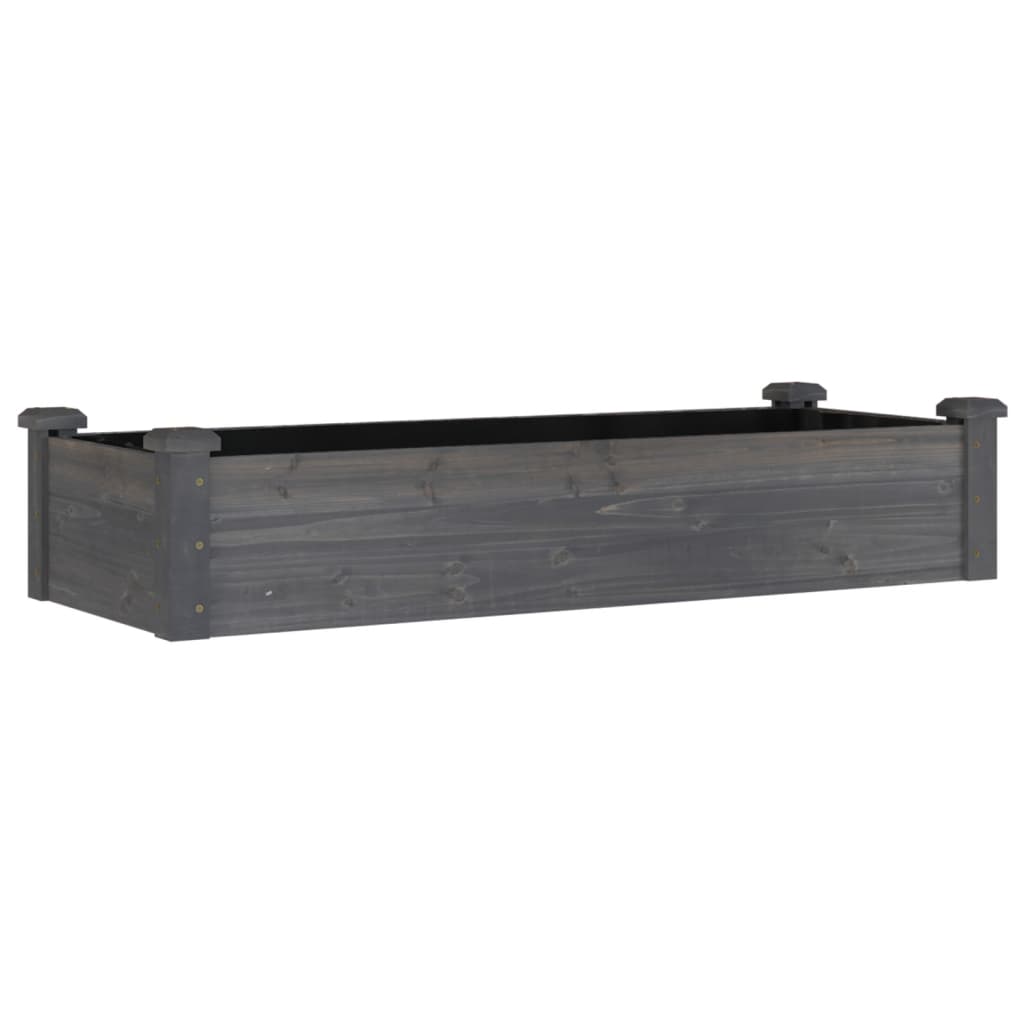 Vidaxx Pflanzgefäß erhöht mit Futter 120x45x25 cm Kieferngrau