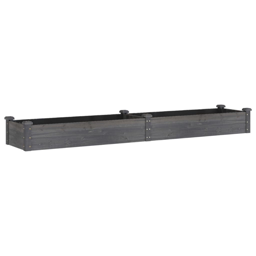 Vidaxx Pflanzgefäß erhöht mit Futter 240x45x25 cm Kieferngrau