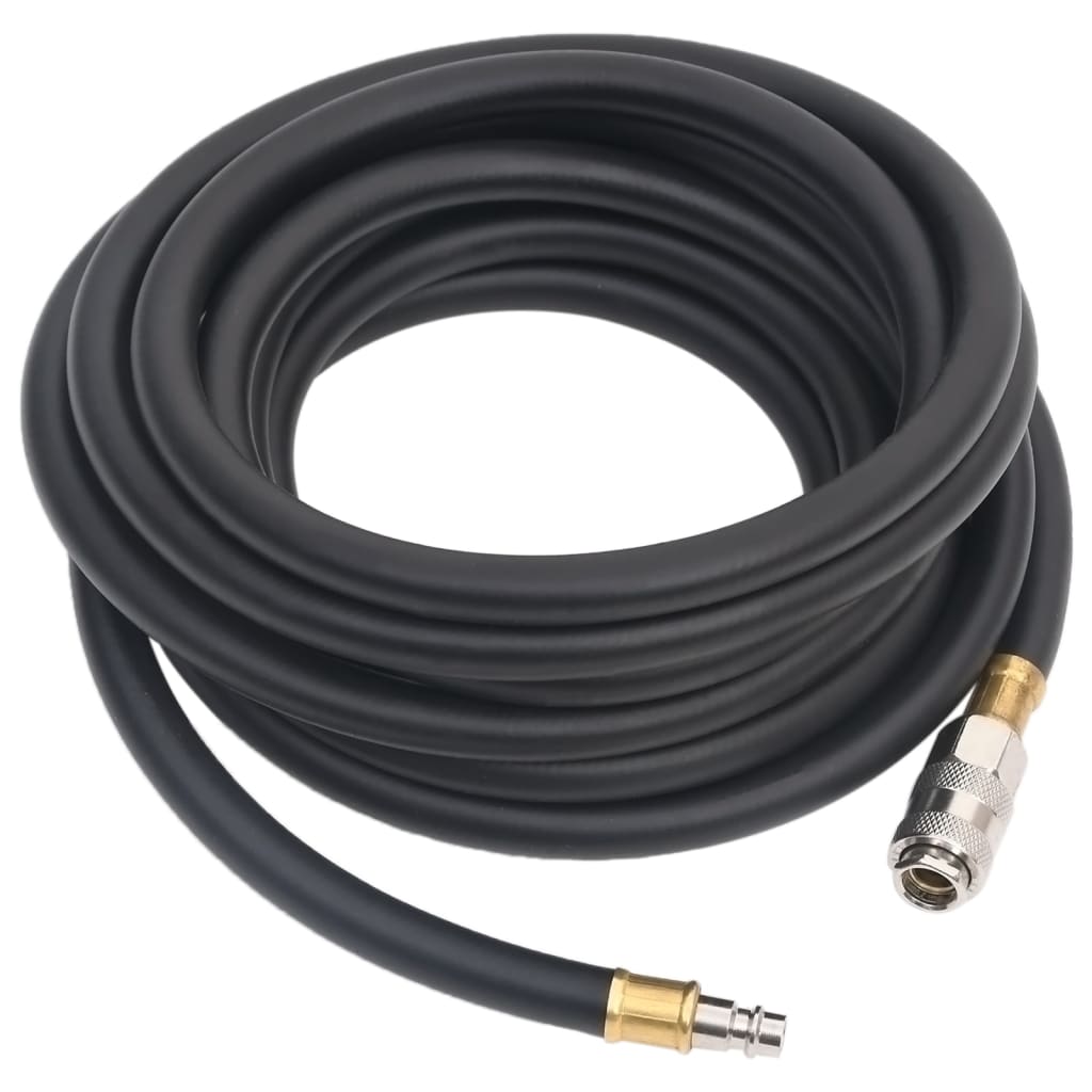 Vidaxx Luftschlauch Hybrid 0,6'' 10 m Gummi und PVC schwarz