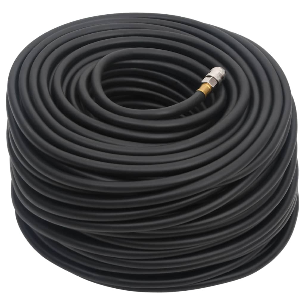 VidaXL Luftschlauch Hybrid 0,6'' 100 m Gummi und PVC schwarz
