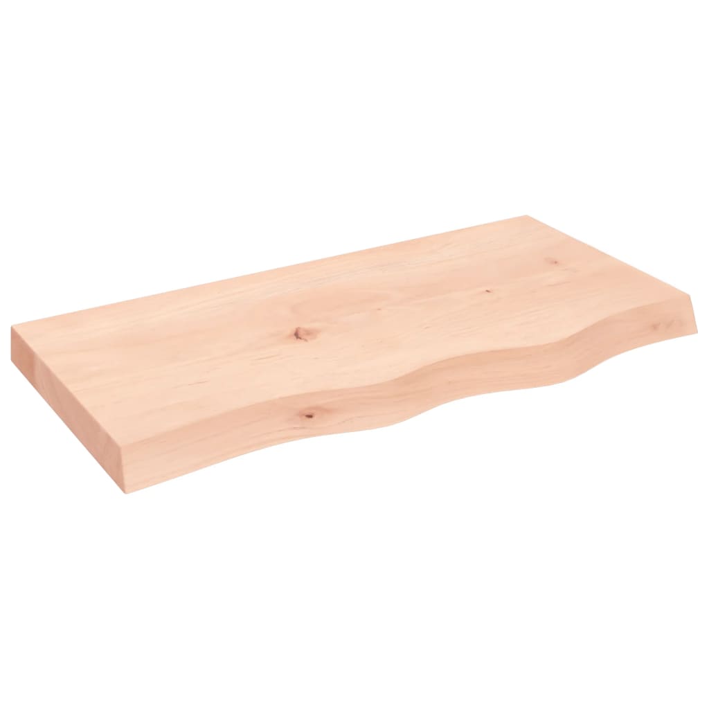 VidaXL Waschtischplatte 80x40x (2-6) cm unbehandeltes Massivholz
