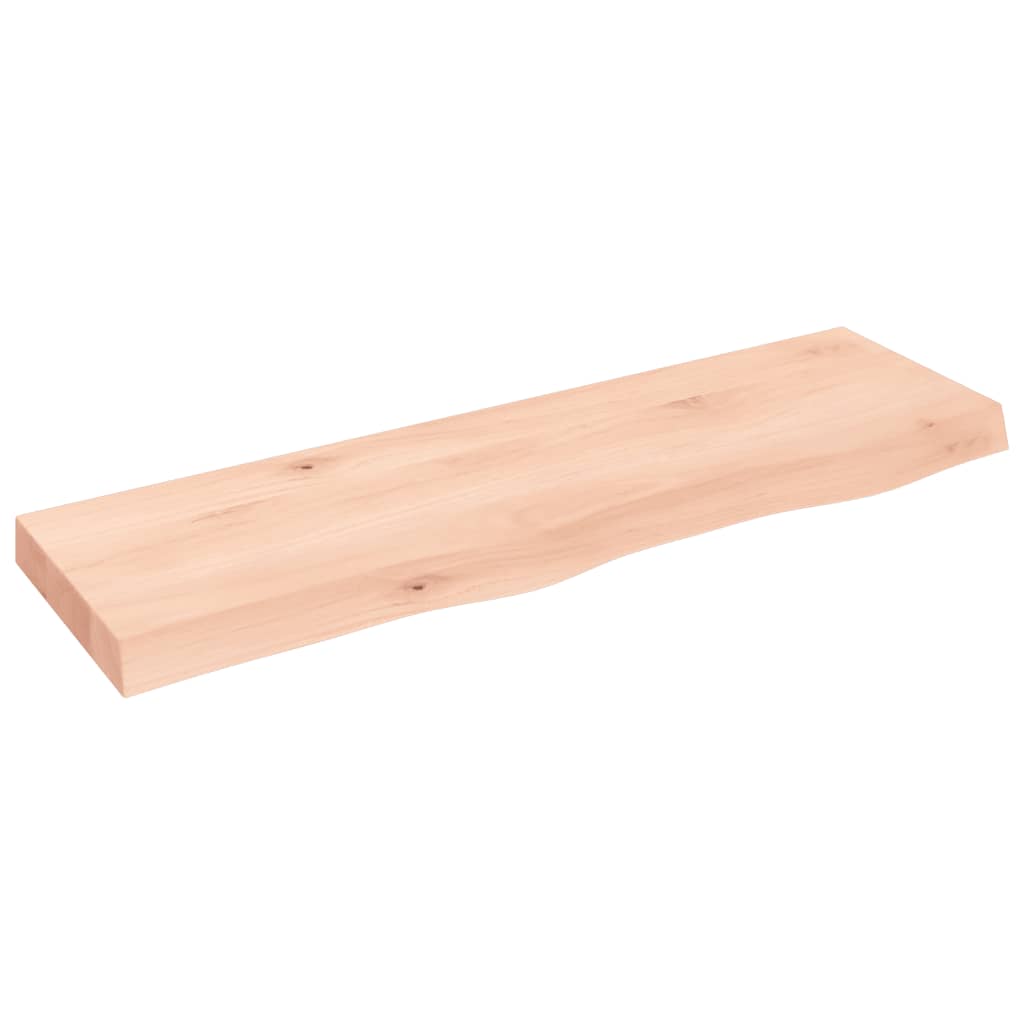 Vidaxx Waschtischplatte 100x30x (2-6) cm unbehandeltes Massivholz