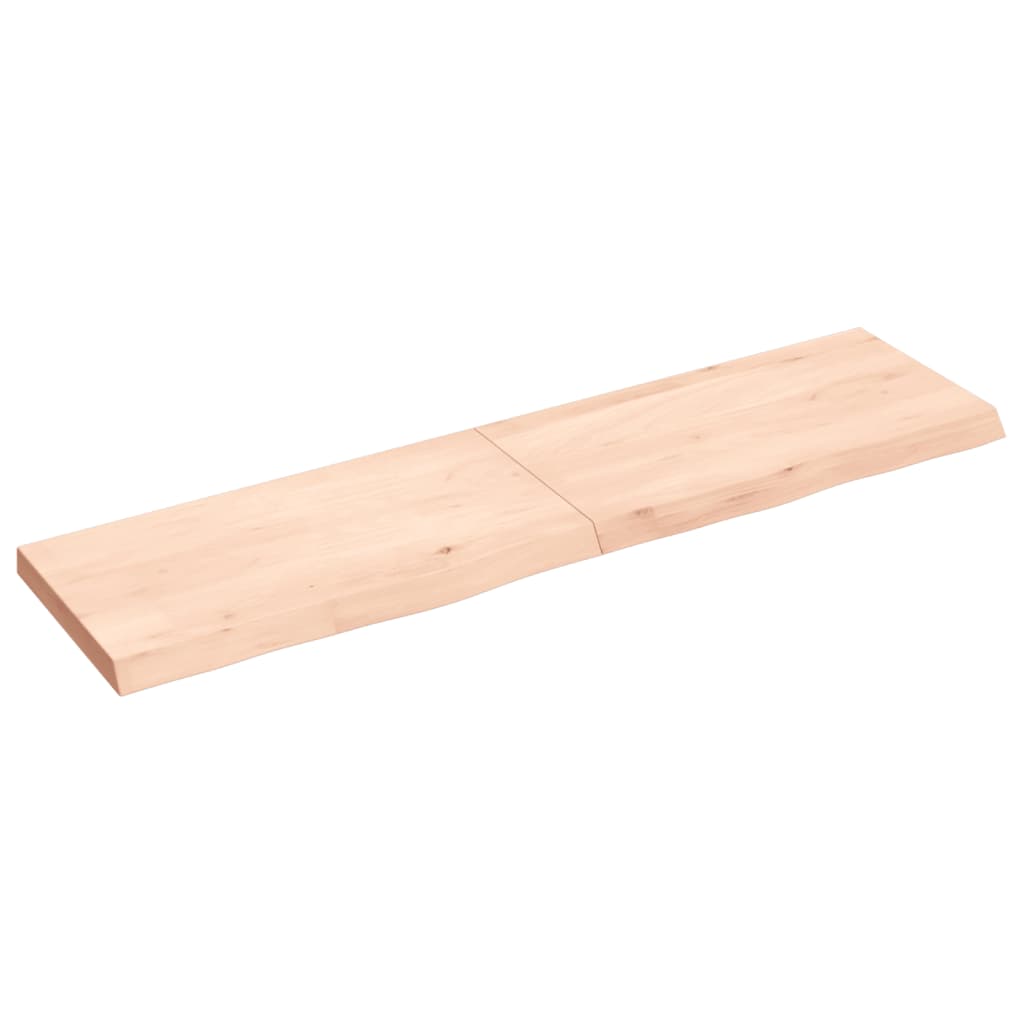 VidaXL Waschtischplatte 120x30x (2-4) cm unbehandeltes Massivholz