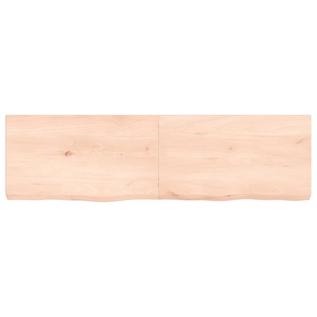 Vidaxx Waschtischplatte 140x40x (2-6) cm unbehandeltes Massivholz