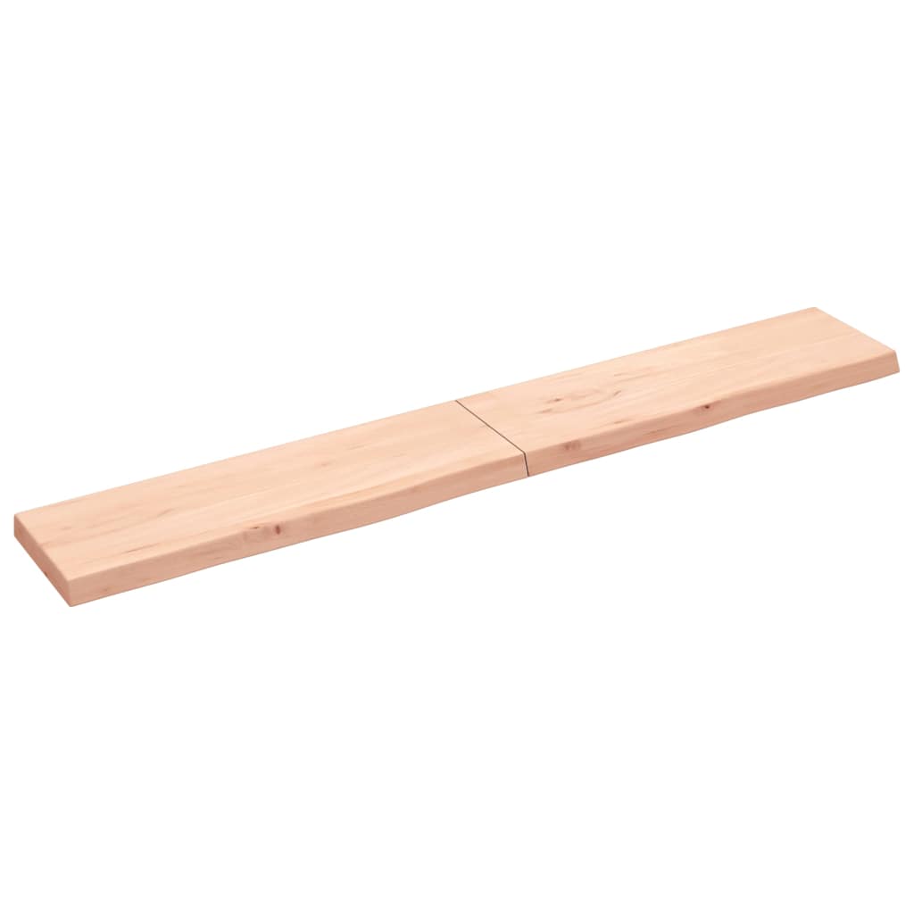 Vidaxx Waschtischplatte 200x30x (2-6) cm unbehandeltes Massivholz