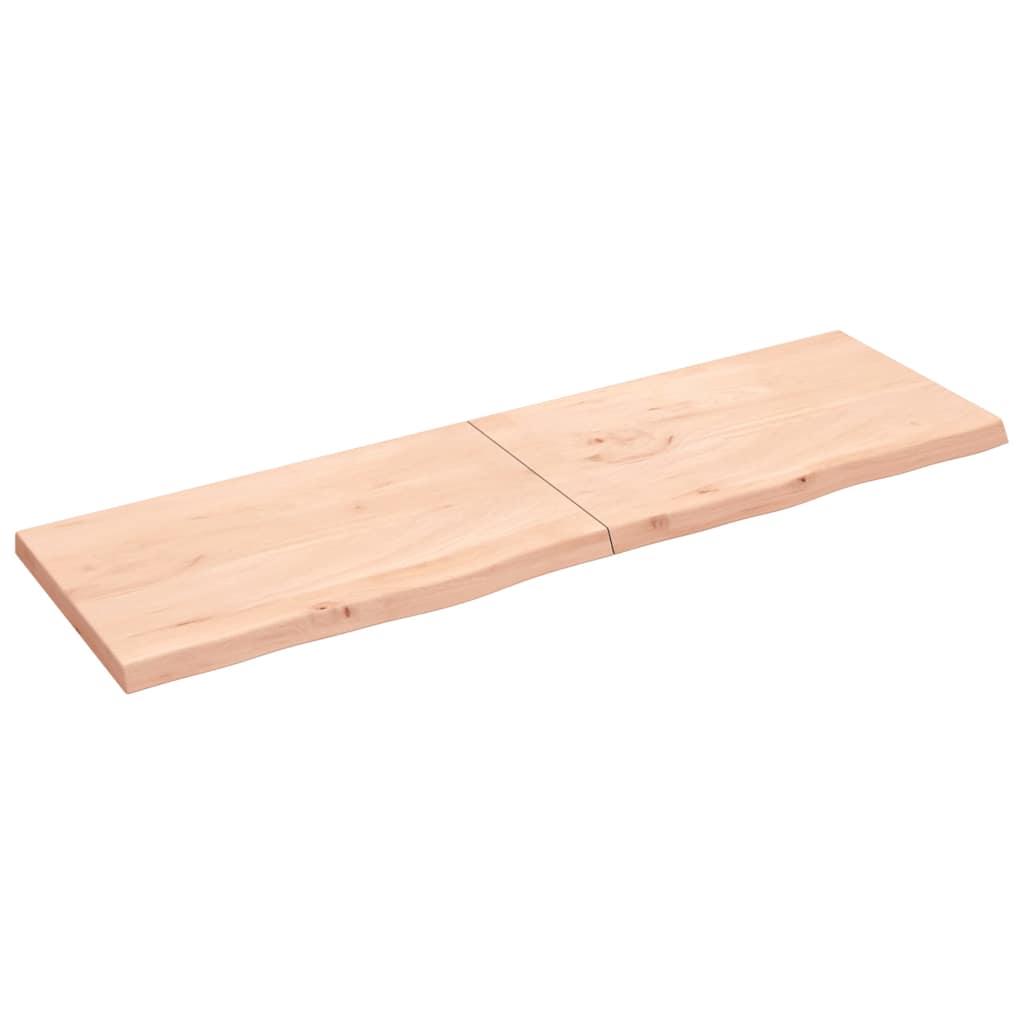 Vidaxx Waschtischplatte 200x60x (2-6) cm unbehandeltes Massivholz
