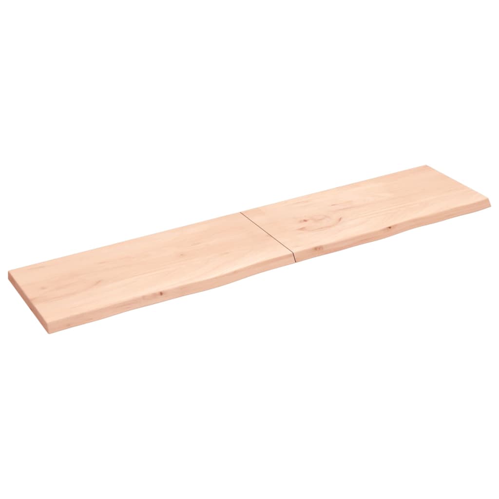 Vidaxx Waschtischplatte 220x50x (2-4) cm unbehandeltes Massivholz