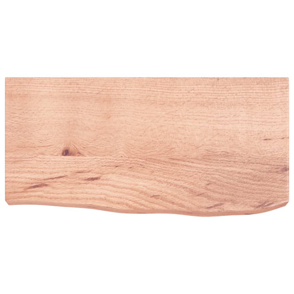 VidaXL Waschtischplatte 60x30x (2-6) cm, behandeltes Massivholz hellbraun