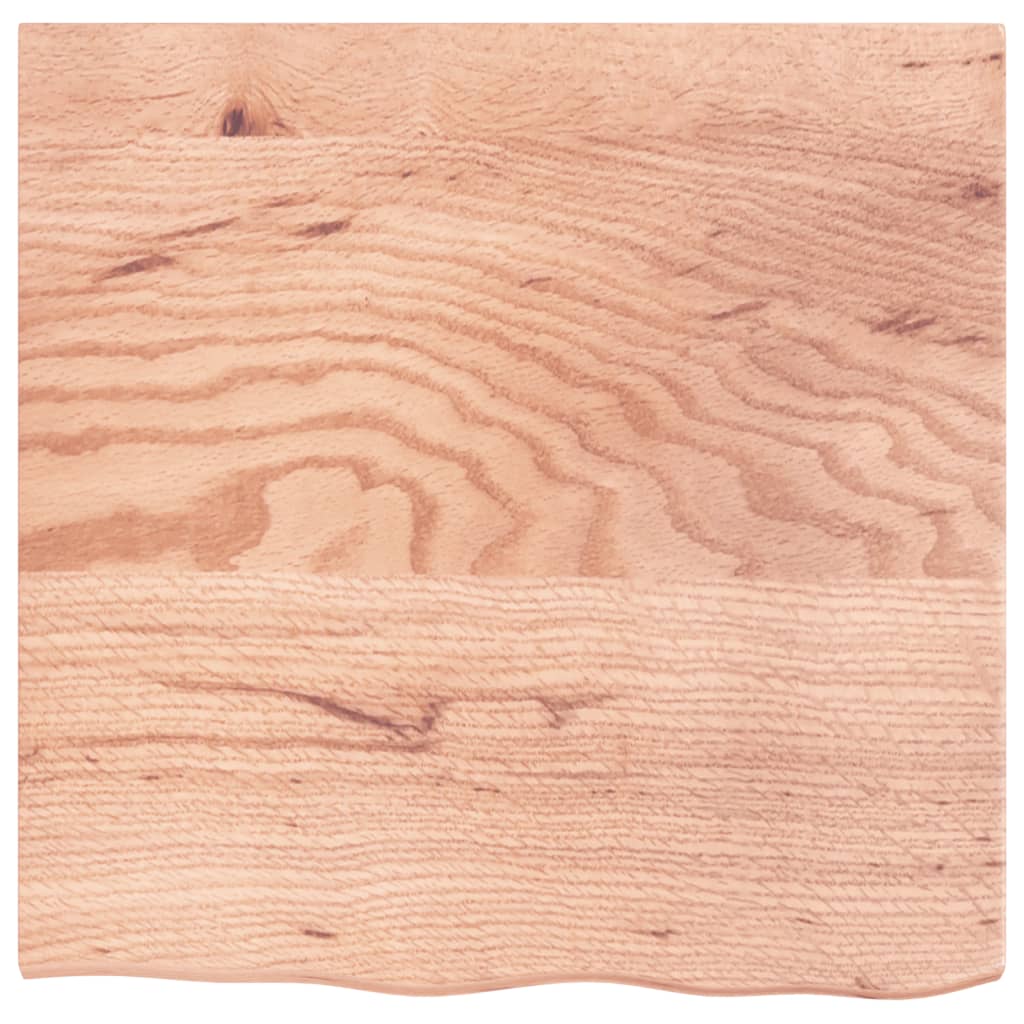 Vidaxx-Waschtischplatte 60x60x2, behandeltes Massivholz hellbraun