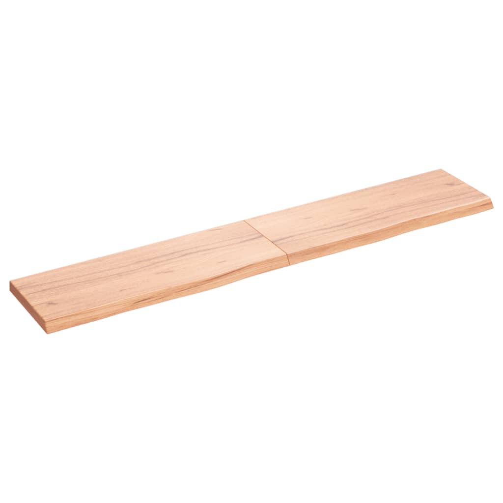 Vidaxx Waschtischplatte 160x30x (2-4) cm behandeltes Massivholz hellbraun