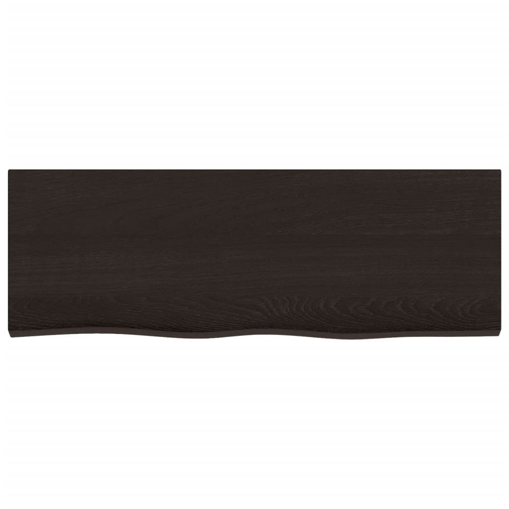 Vidaxx Waschtischplatte 80x30x2 cm, behandeltes Massivholz dunkelbraun