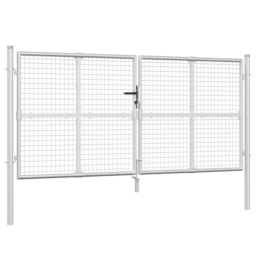 VidaXL Tordrahtgeflecht 300x175 cm silberfarbener Stahl