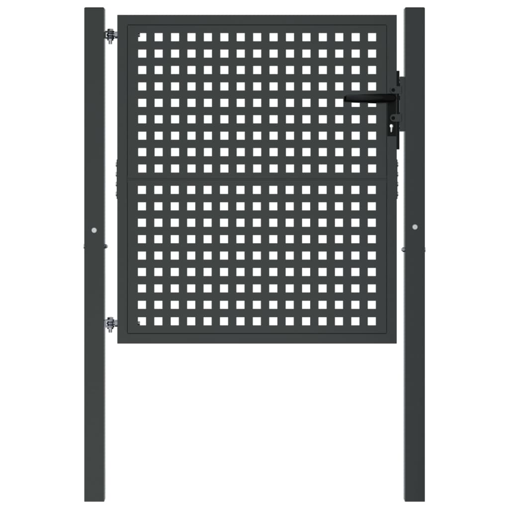 VidaXL Tor 105x150 cm Stahl Anthrazit