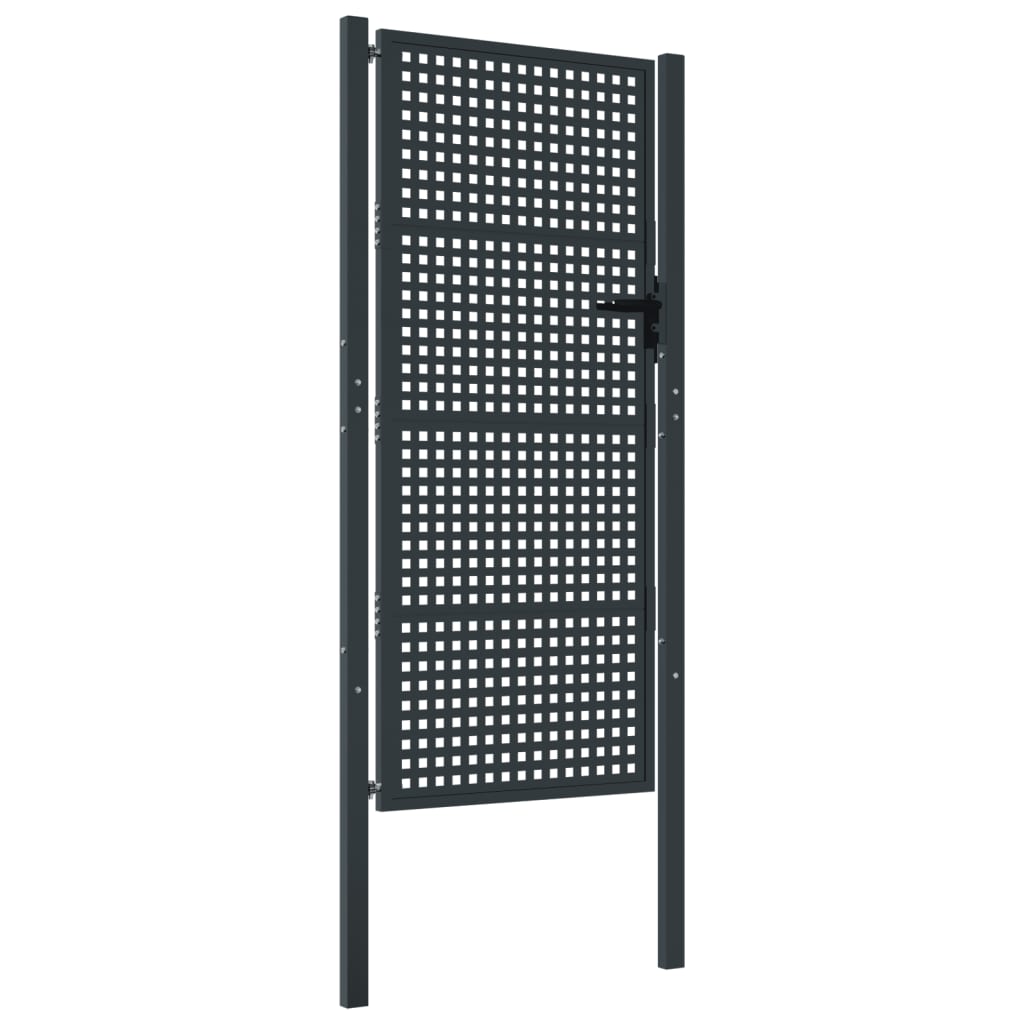 VidaXL Tor 105x250 cm Stahl Anthrazit