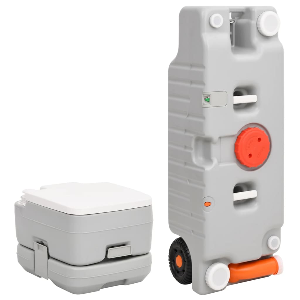 VidaXL Camping-Toiletten- und Wassertank-Set tragbar