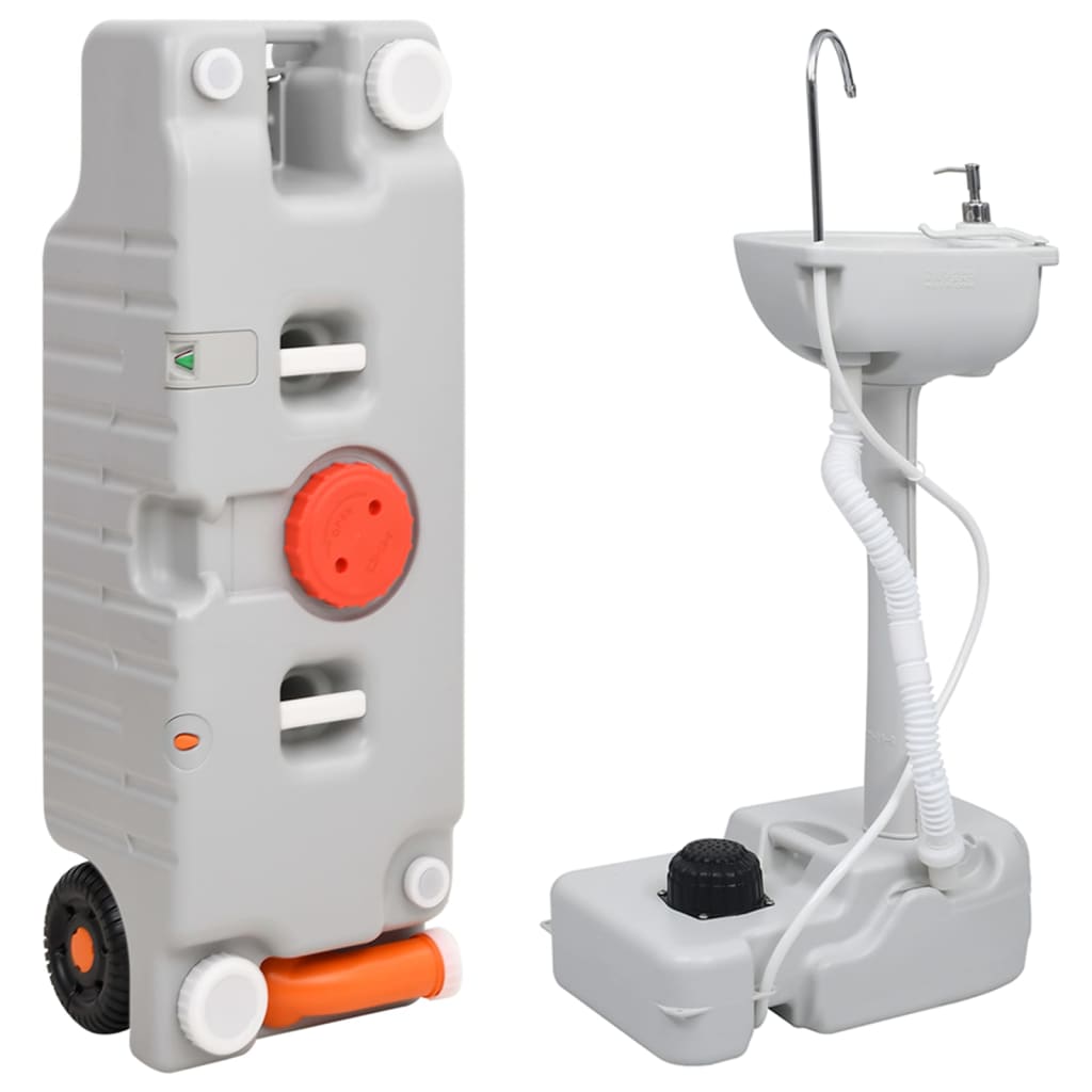 VidaXL Camping-Spüle und Wassertank-Set tragbar