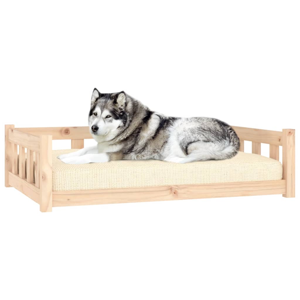 Vidaxxl Hundebett 105,5x75,5x28 cm massives Kiefernholz