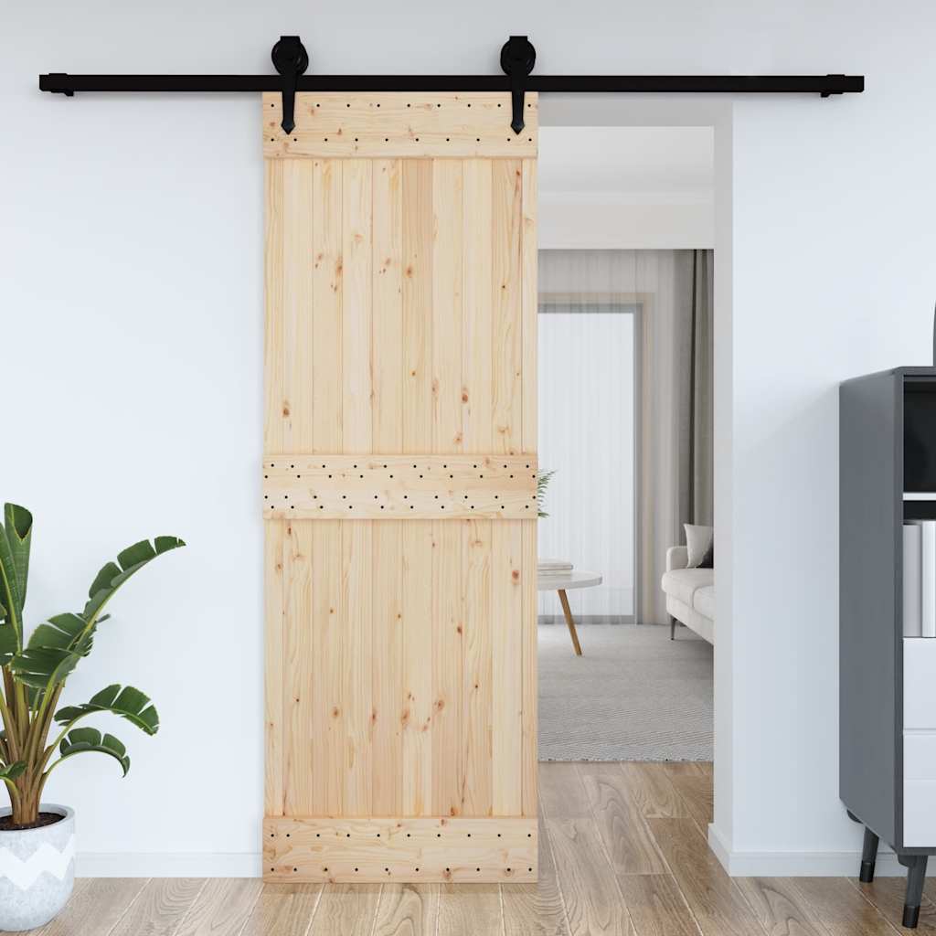 Vidaxx Tür Narvik 80x210 cm massives Kiefernholz