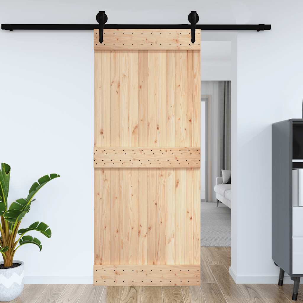 Vidaxx Tür Narvik 100x210 cm massives Kiefernholz