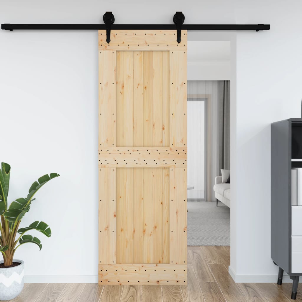 Vidaxx Tür Narvik 80x210 cm massives Kiefernholz