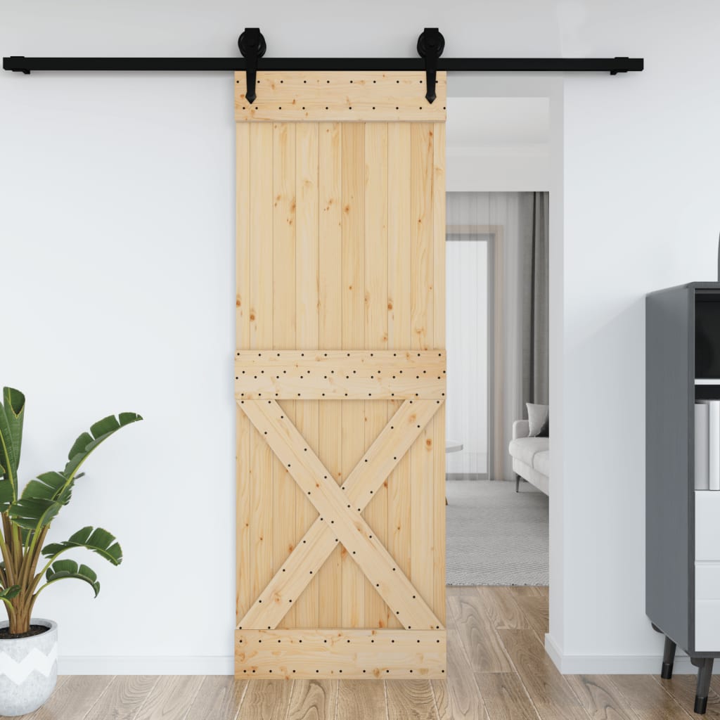Vidaxx Tür Narvik 80x210 cm massives Kiefernholz
