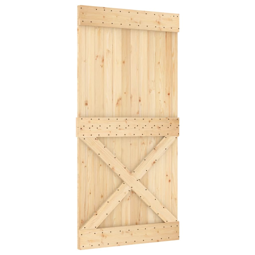 Vidaxx Tür Narvik 100x210 cm massives Kiefernholz