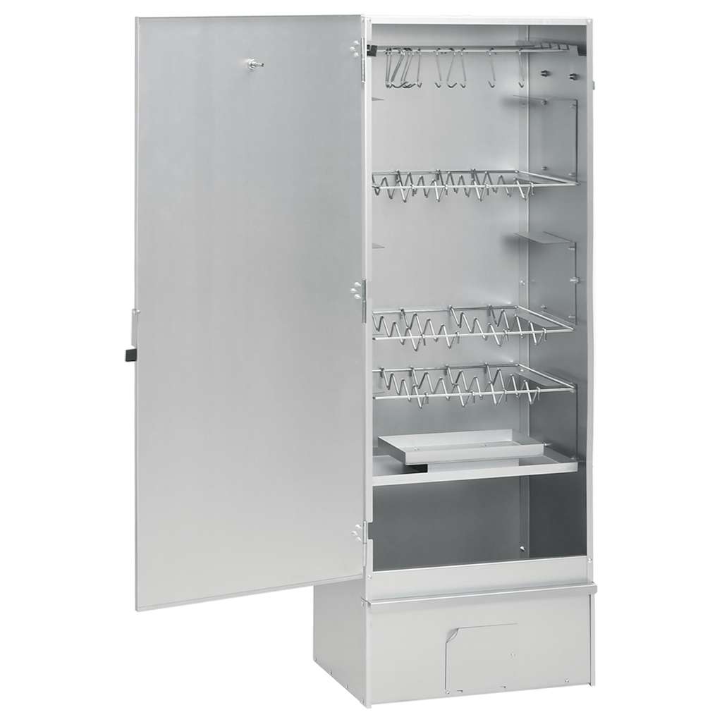 VidaXL BBQ Smoker mit Tisch aus verzinktem Stahl