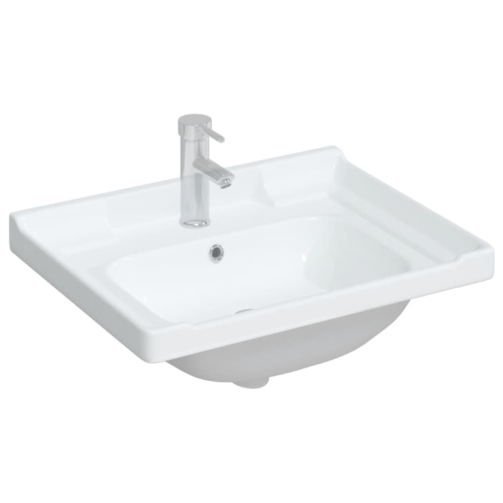 Vidaxx Rechteckwaschtisch 61x48x23 cm Keramik weiß