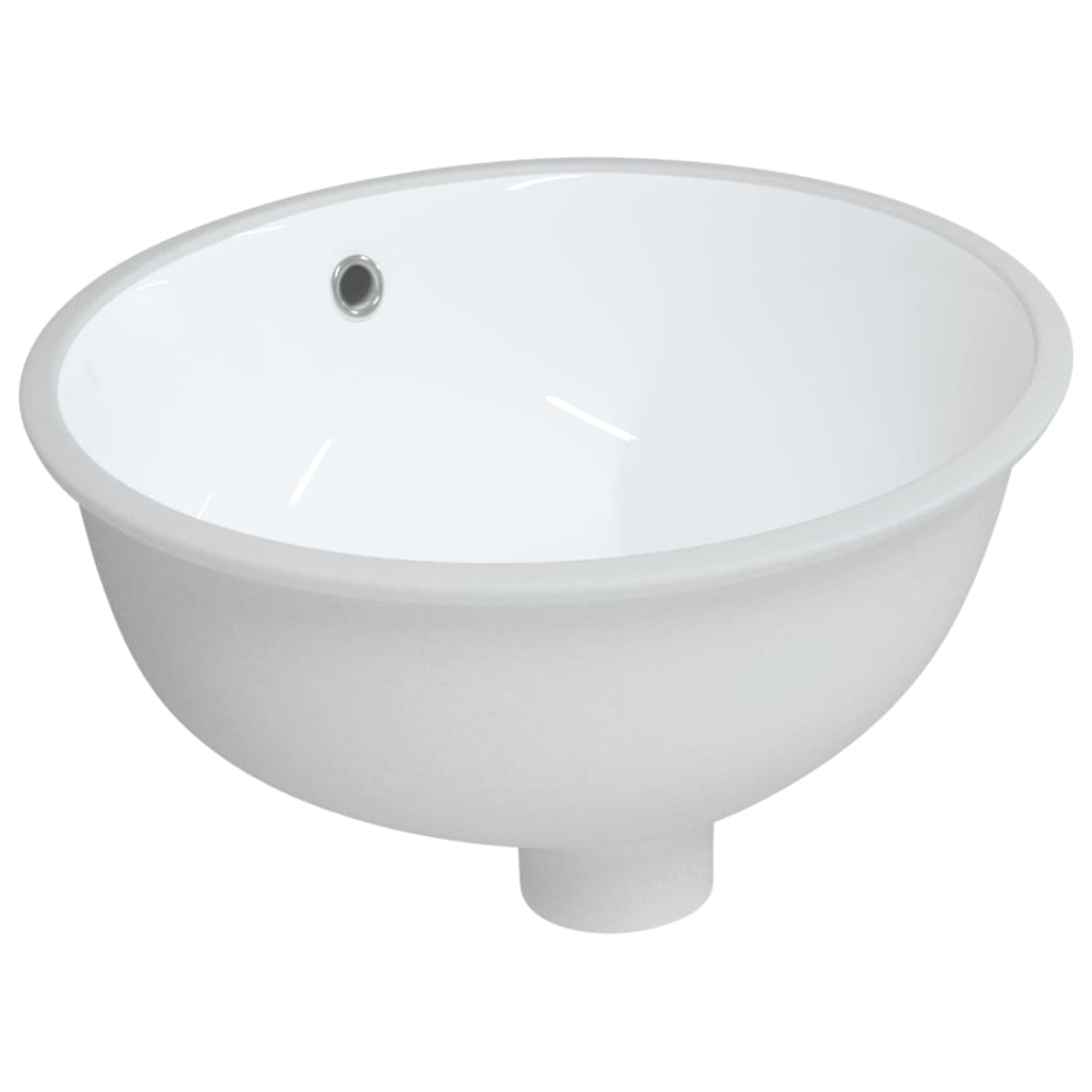 Vidaxx Waschbecken oval 37x31x17,5 cm Keramik weiß