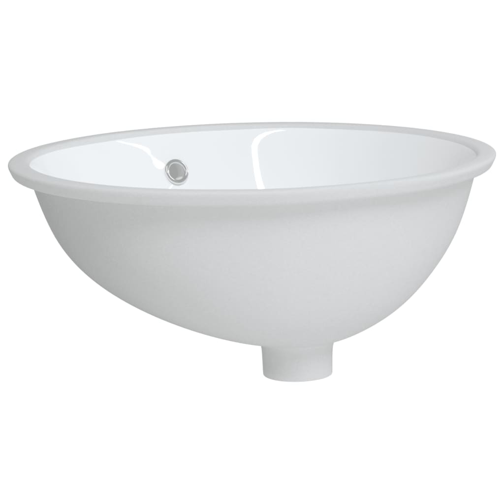 Vidaxx Waschbecken oval 49x40,5x21 cm Keramik weiß