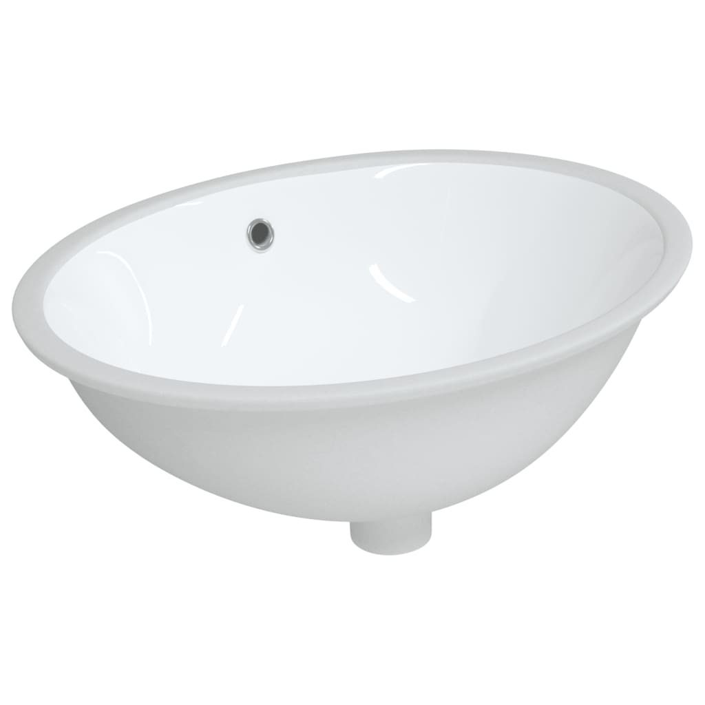 Vidaxx Waschbecken oval 56x41x20 cm Keramik weiß
