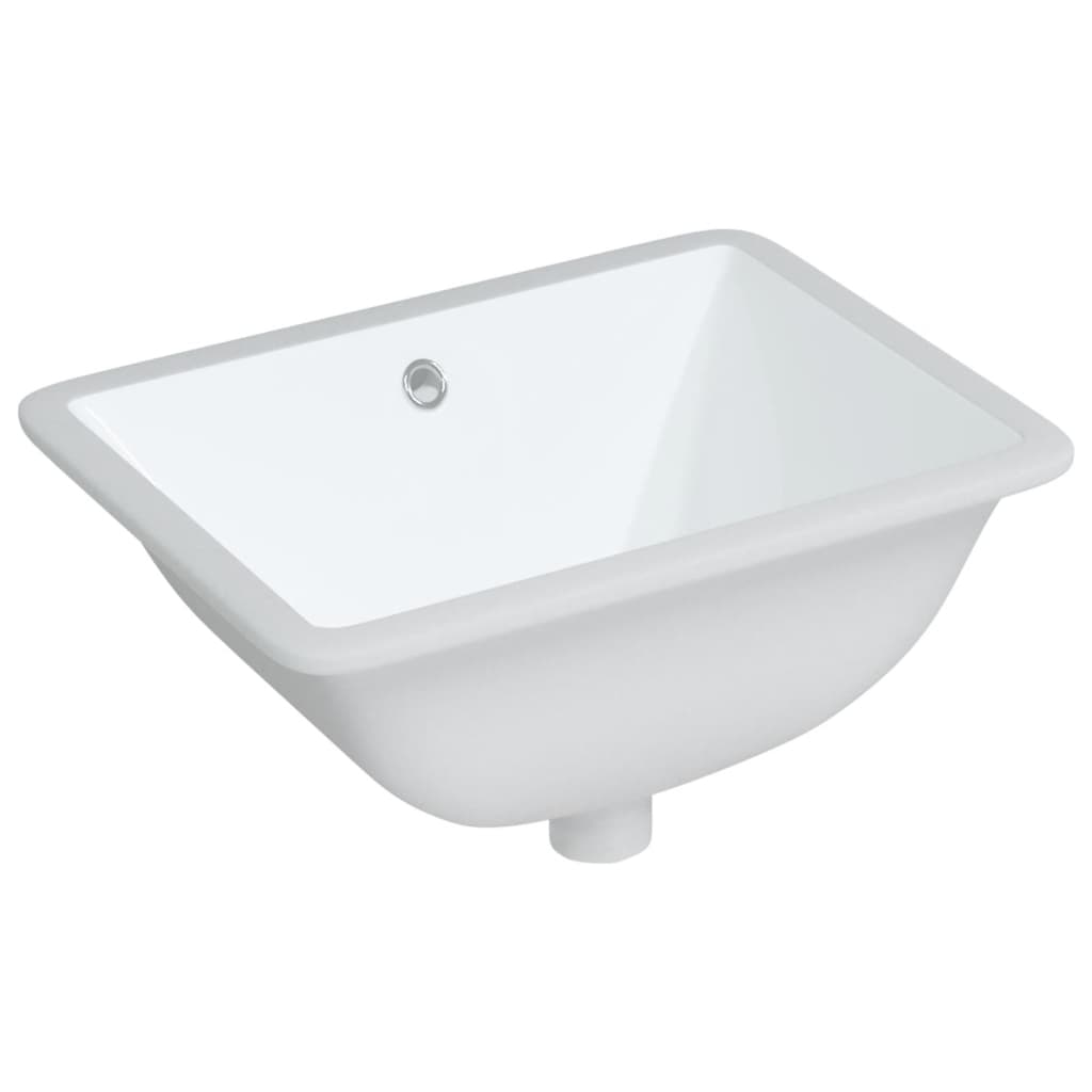 Vidaxx Rechteckwaschbecken 47,5x35x19,5 cm Keramik weiß