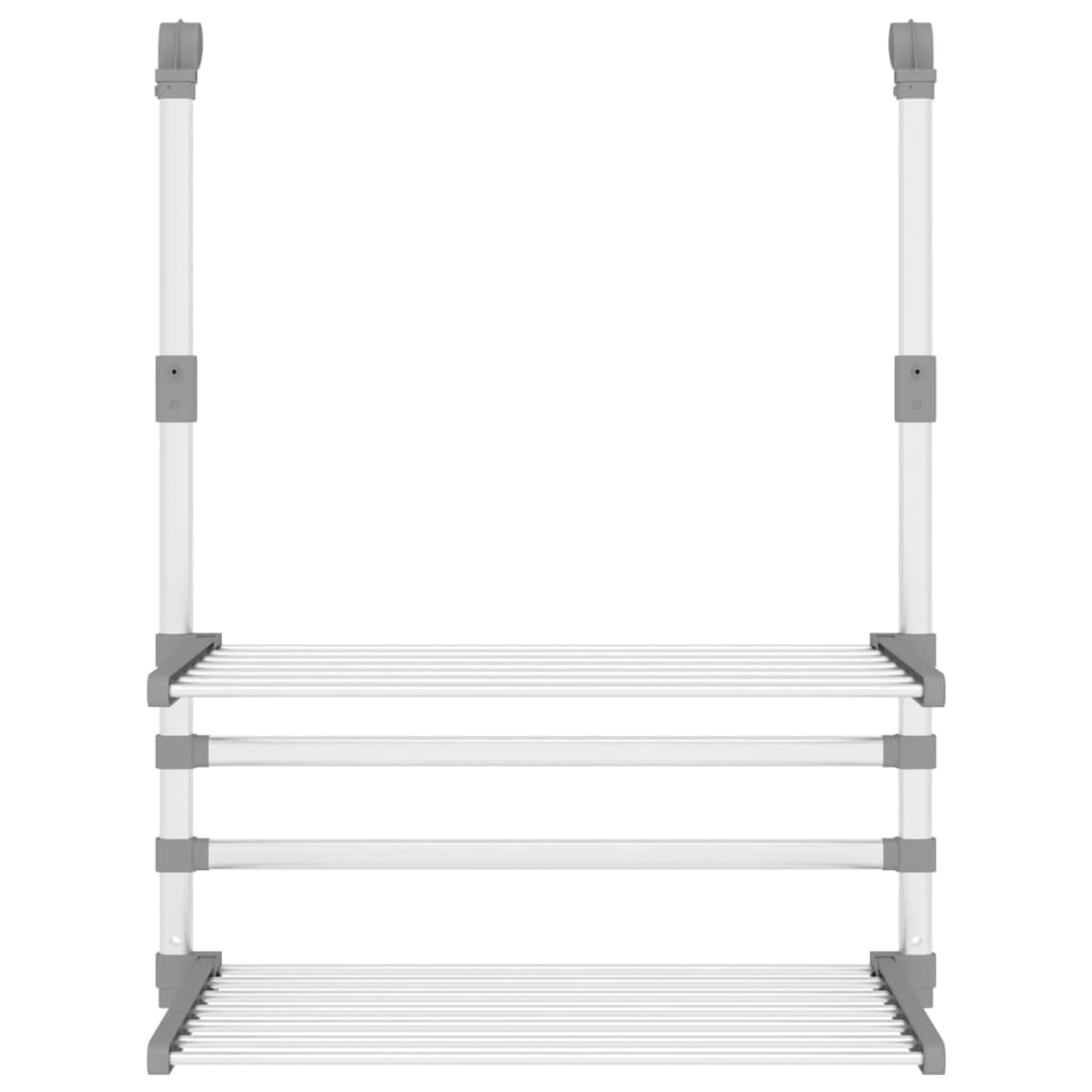 Vidaxx Wäscheständer für Balkon 54x25x42 cm Aluminium