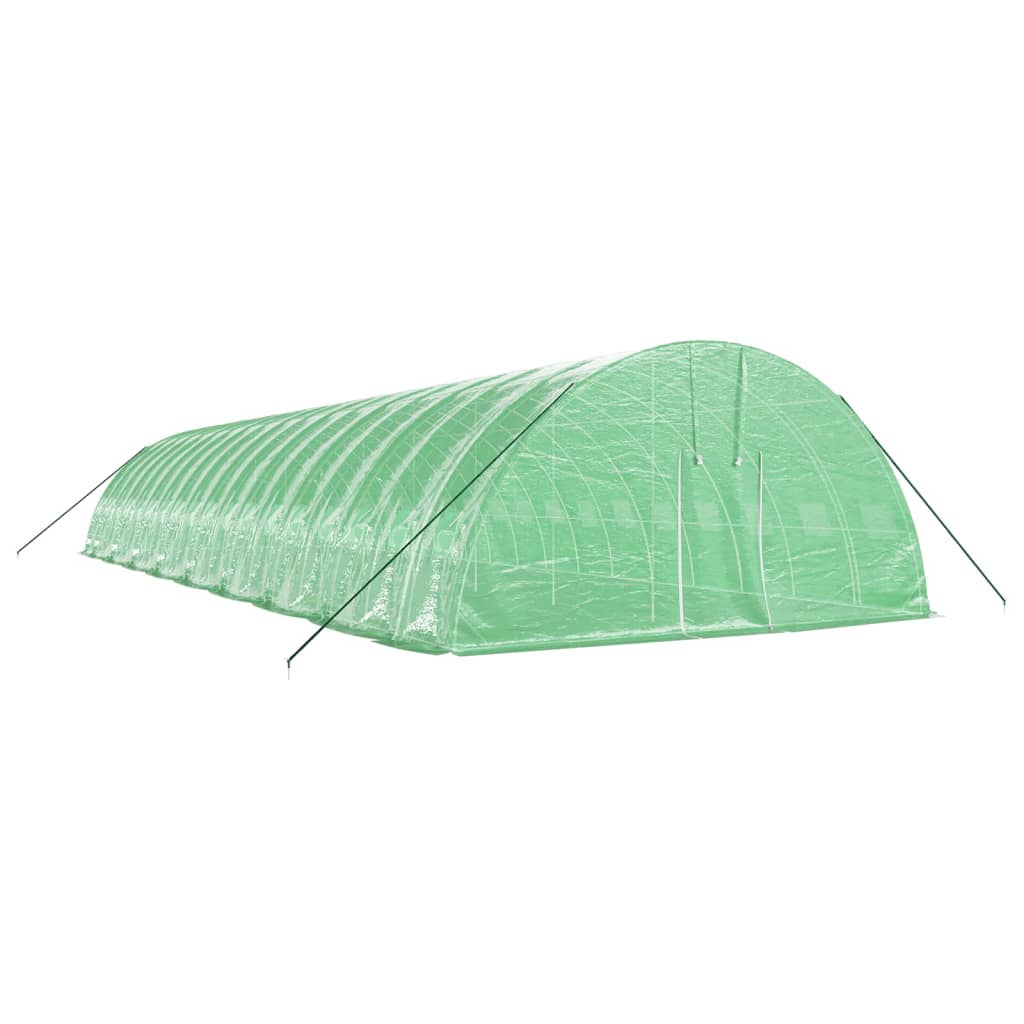 VidaXL Gartengewächshaus mit Stahlrahmen 108 m² 18x6x2,85 m grün