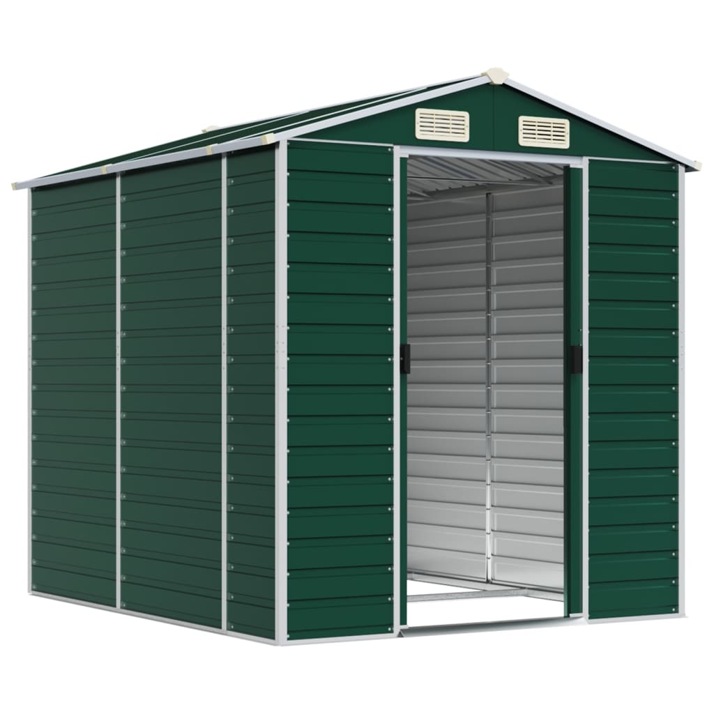 VidaXL Gartenhaus 191x215x198 cm verzinkter Stahl grün