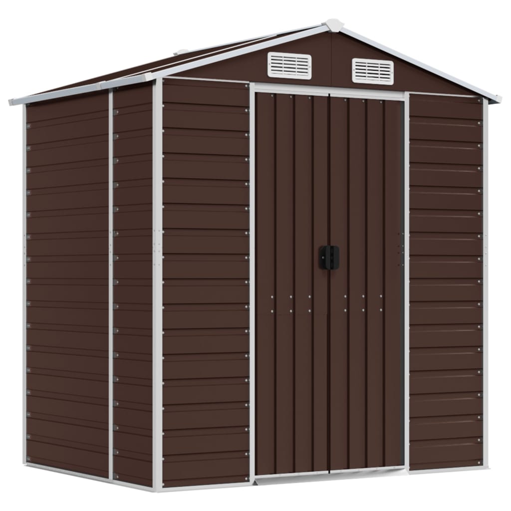 VidaXL Gartenhaus 191x130x198 cm verzinkter Stahl braun